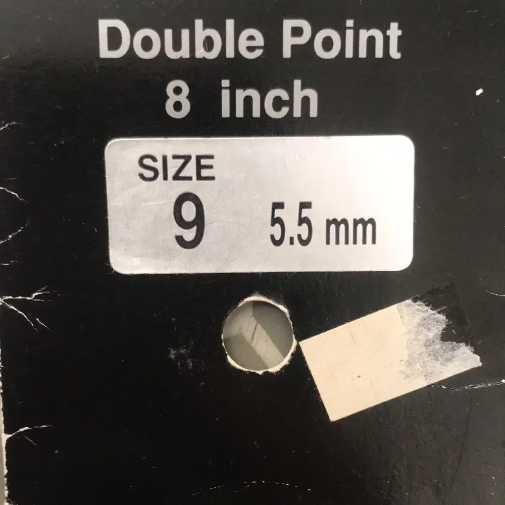 Crystal Palace US Size 9 Double Point Bamboo Needles